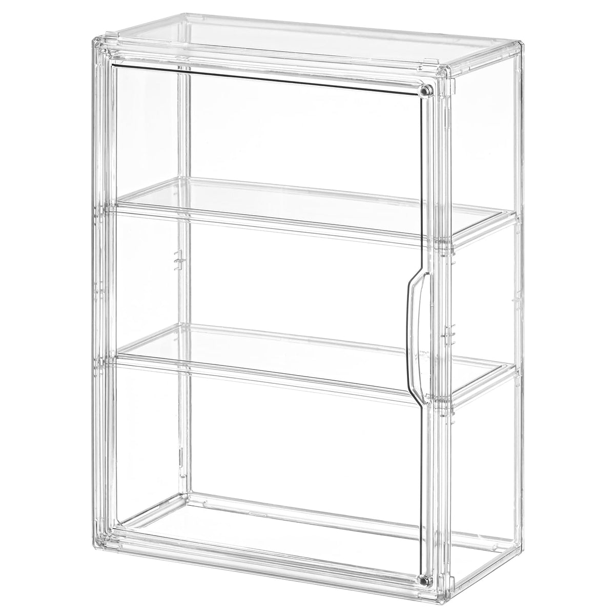 3 Tier Clear Acrylic Display Case with Magnetic Door C5108
