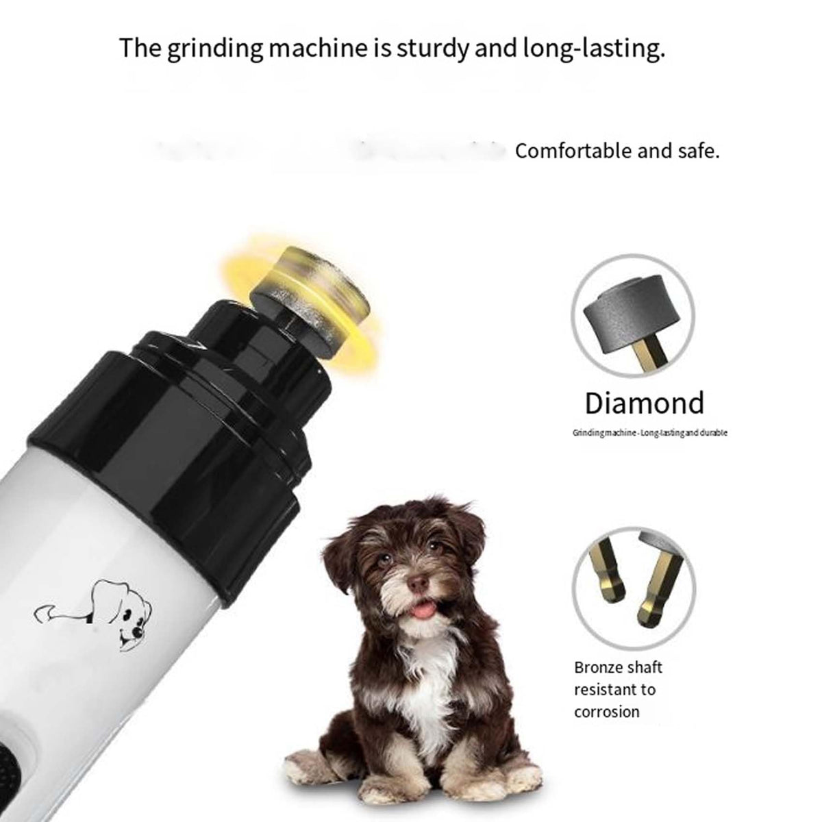 Electric Dog Nail Trimmer with LED Light Q934964