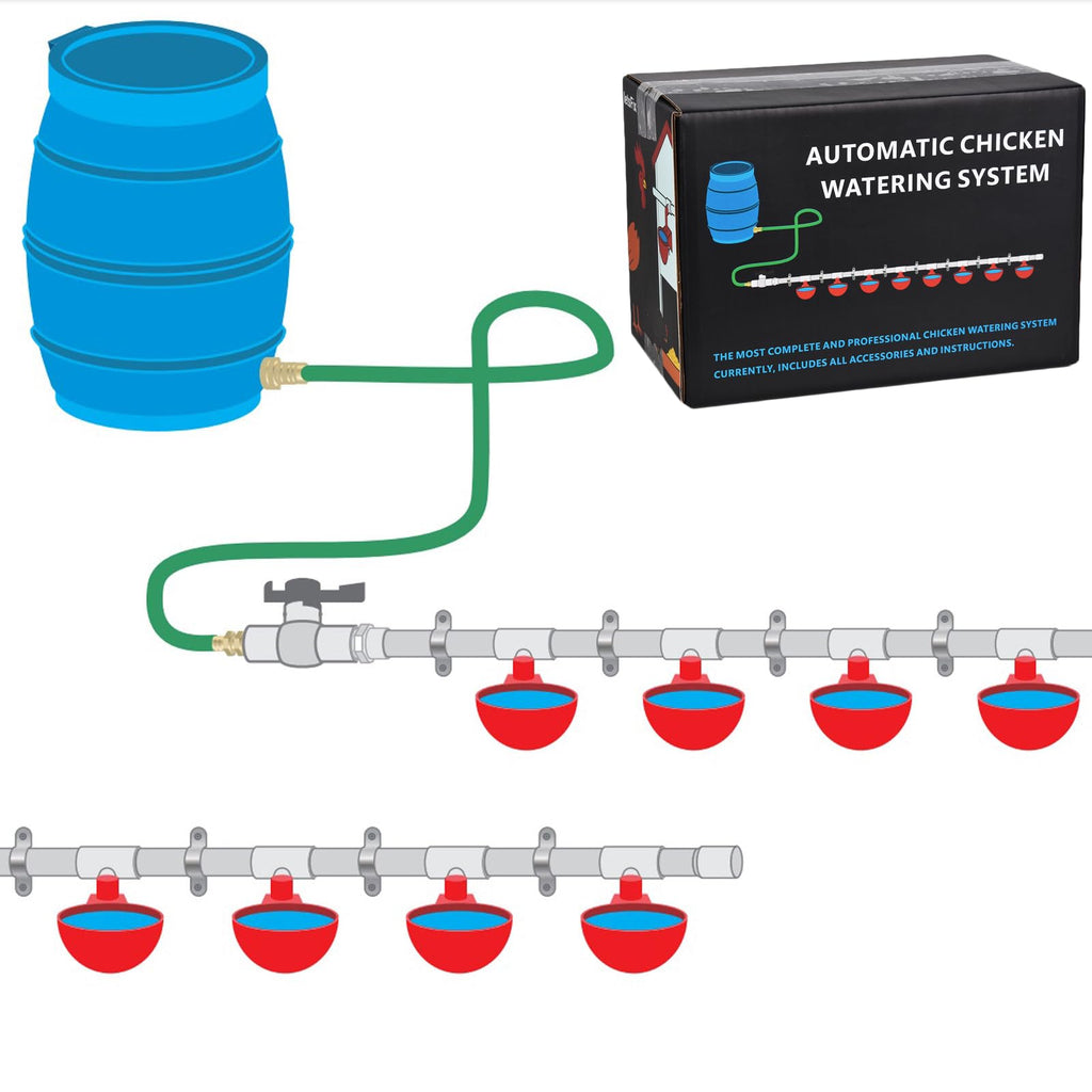 Automatic Chicken Watering System with Hose Connector Kit A64988