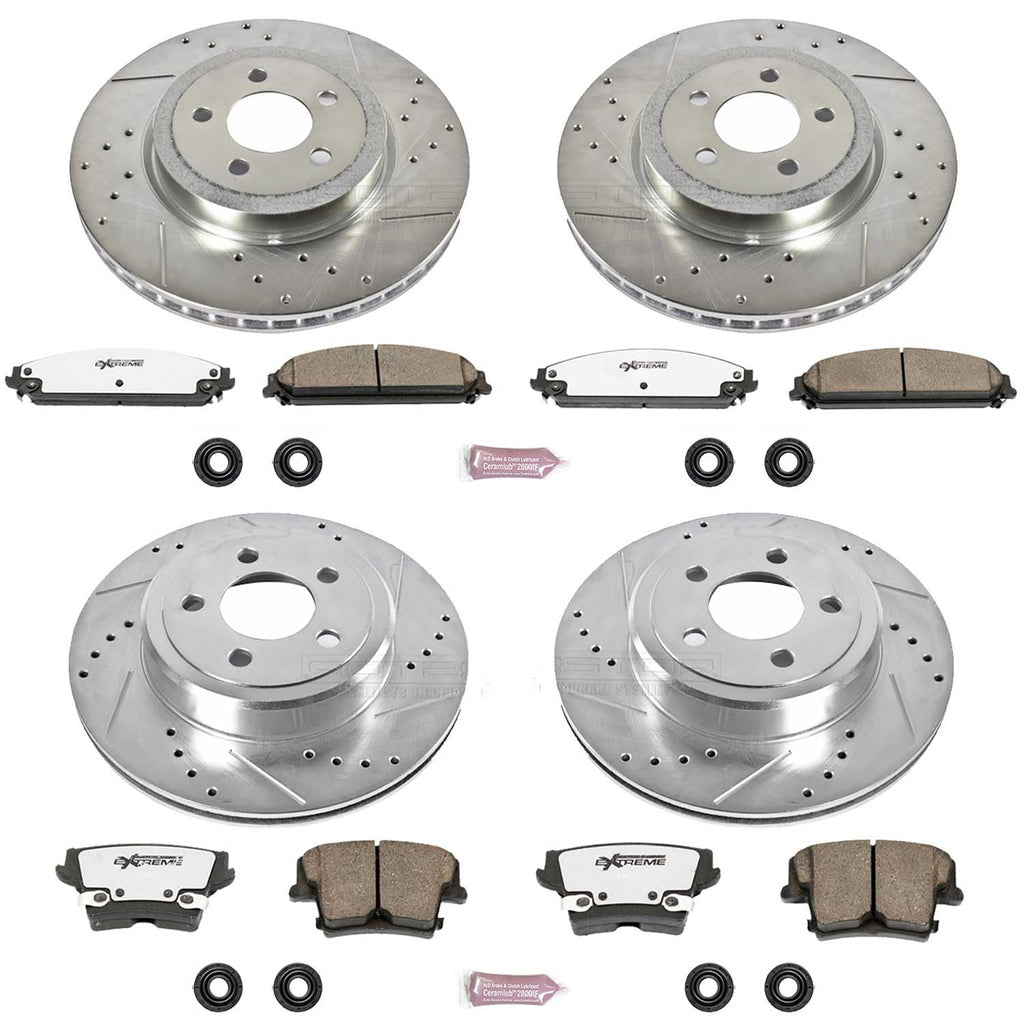 Brake Pad Rotor Kit Front Rear J971910