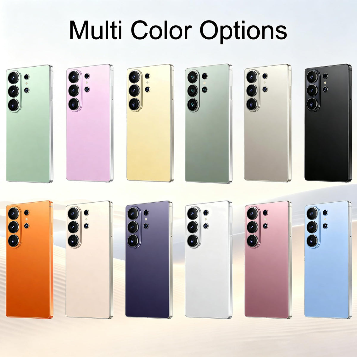 Unlocked Smartphone 6.6" HD 4GB+32GB 256GB Expandable Android 12 Black I9776