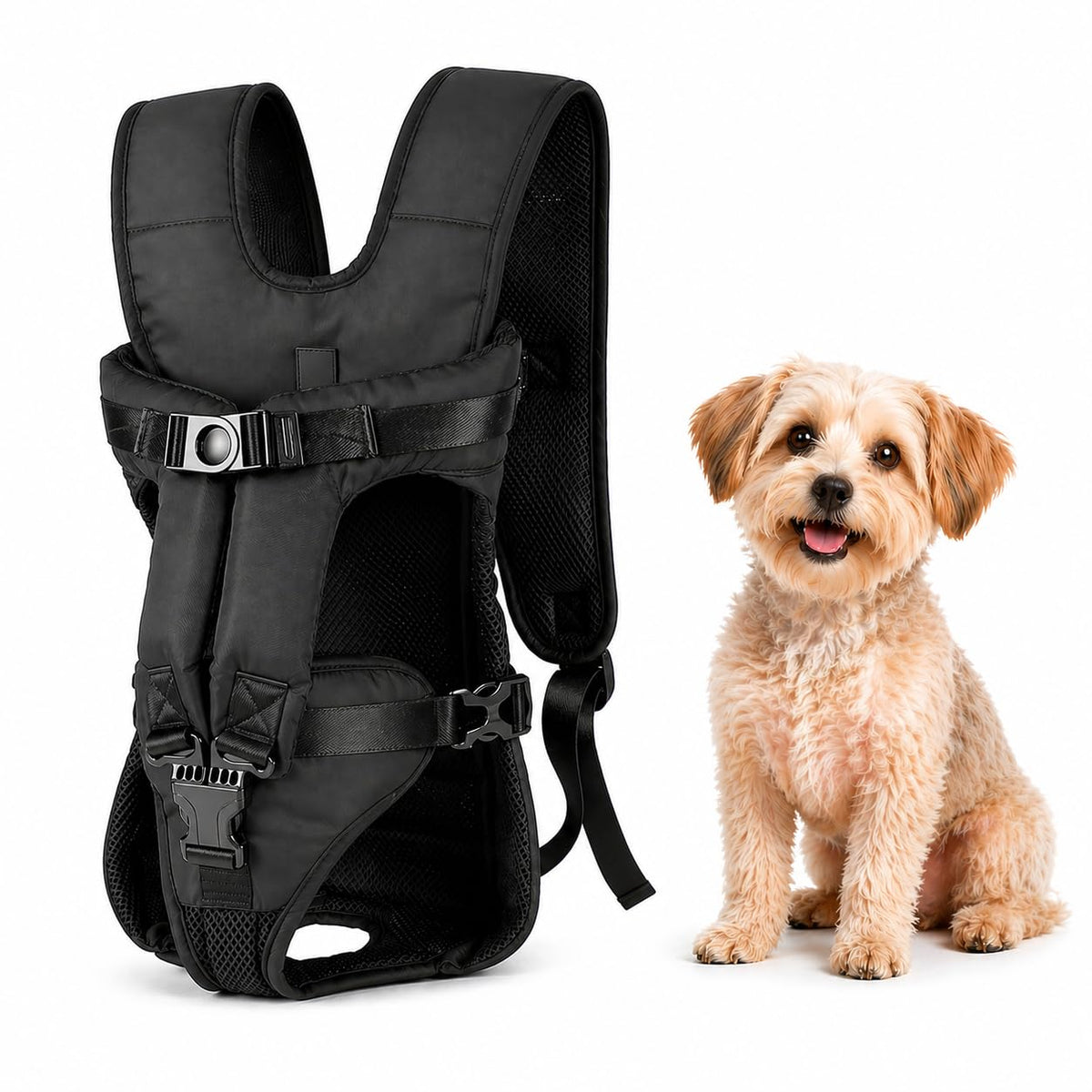 Legs Out Front Pet Carrier Backpack for Small Medium Dogs Cats up to 25lbs J623