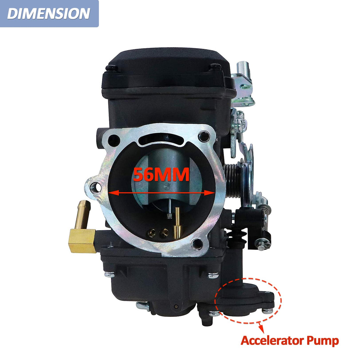 CV40 Carburetor & Intake Manifold Red N38865