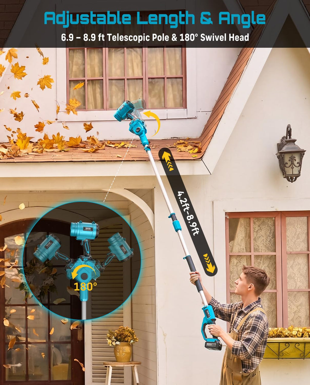 Cordless Leaf Blower 700CFM/200MPH H4729