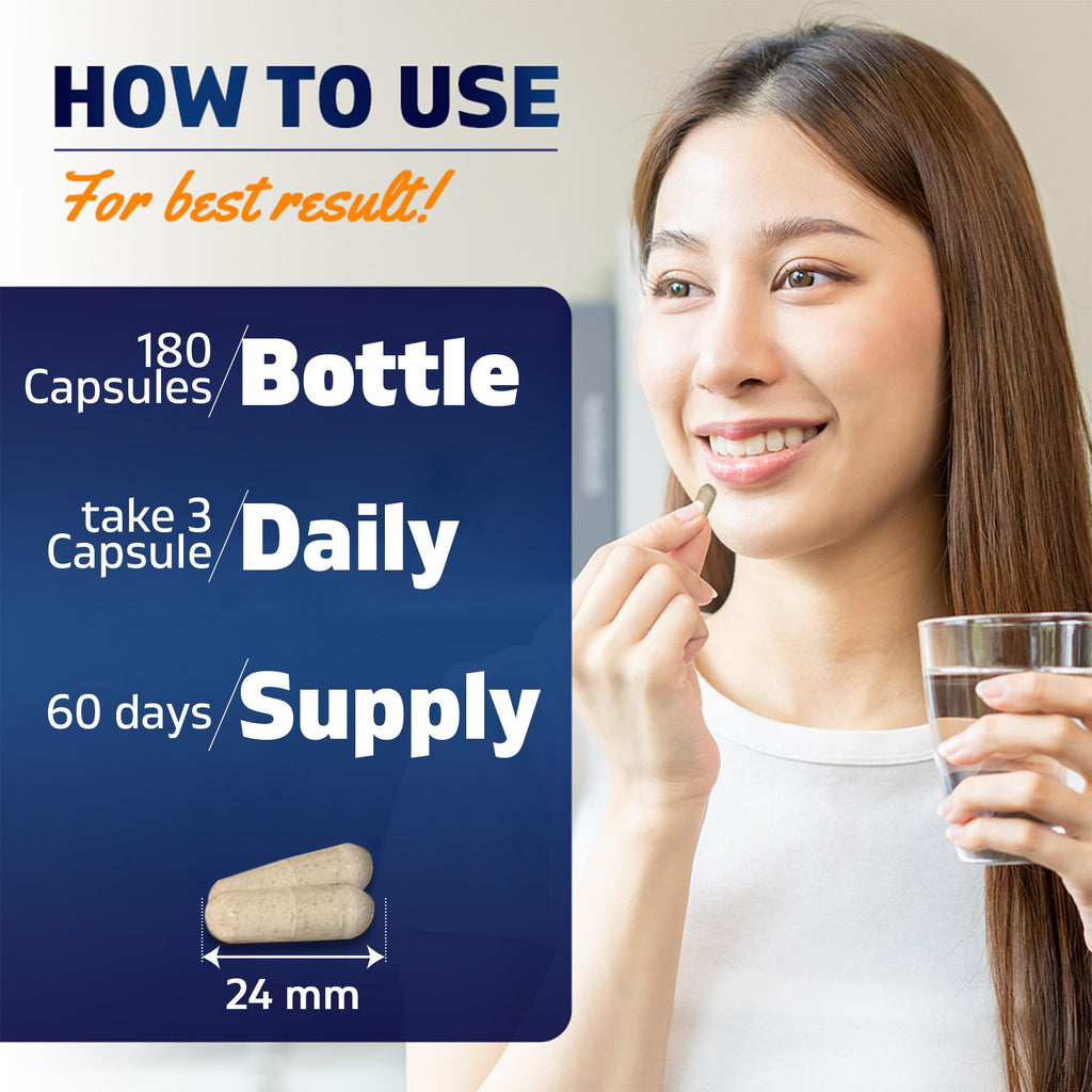 MSM 2000 mg with Vitamin C 180 Veg Capsules 2 Pack C7111