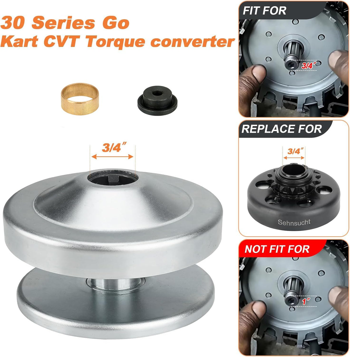 Torque Converter for 212cc Engine 3/4" Clutch Y835417