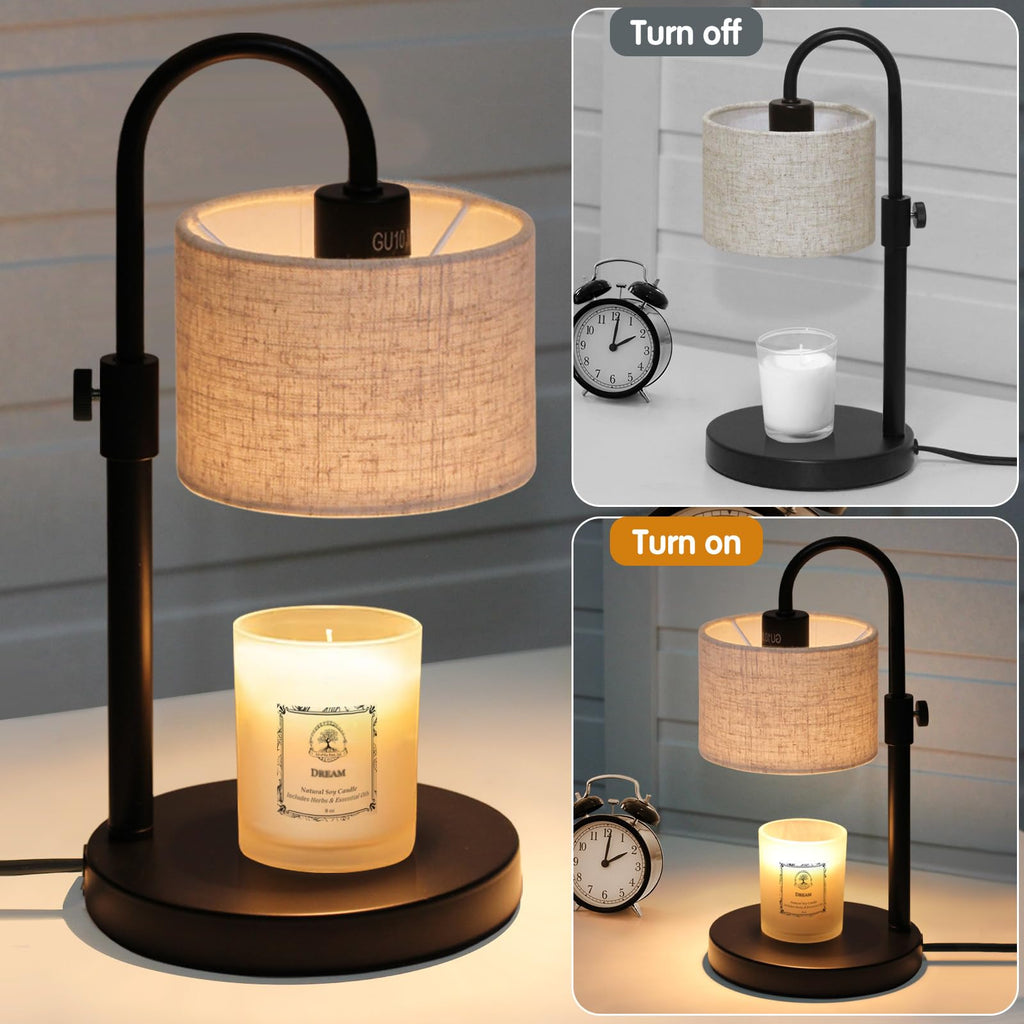 Candle Warmer Lamp with Timer, Adjustable Height D2217