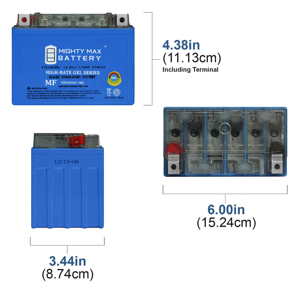 12V GEL and AGM Motorcycle Batteries P43377