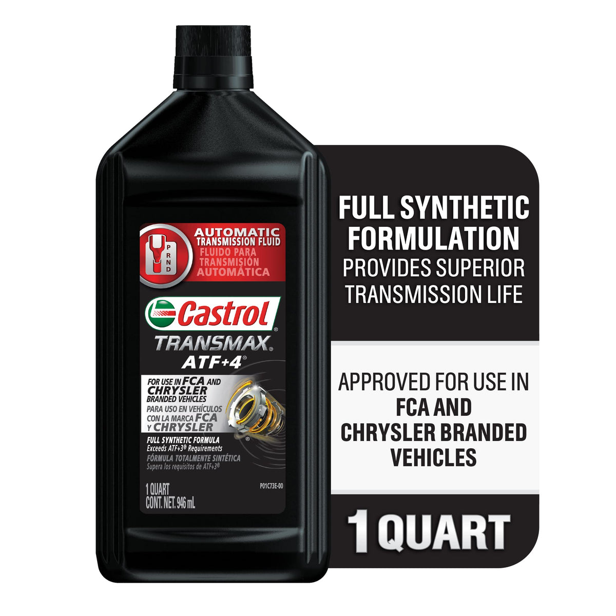 Transmax ATF+4 Automatic Transmission Fluid, 1 Quart, Pack of 6 T5360