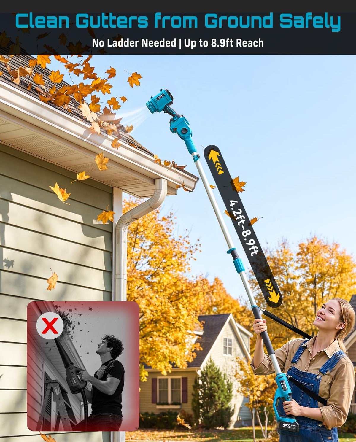 Cordless Leaf Blower 700CFM/200MPH H4729