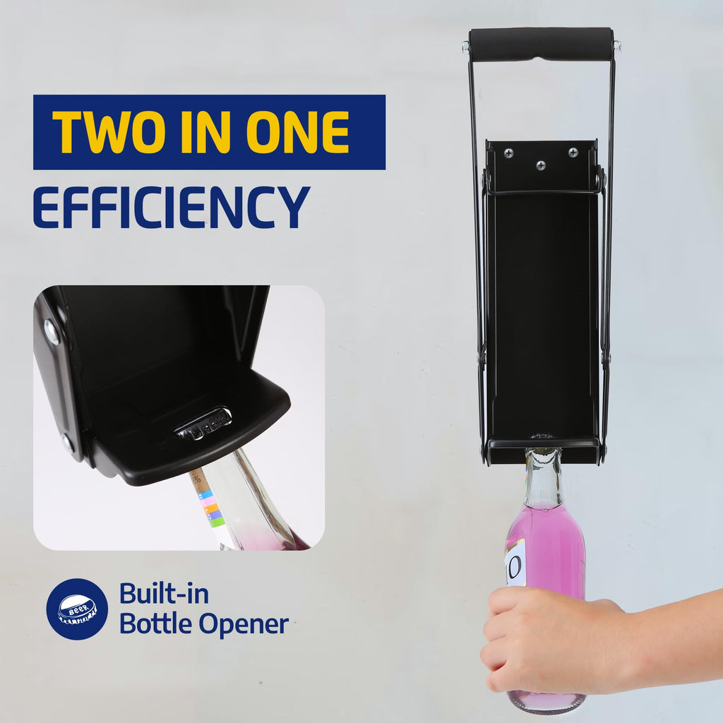 16oz Wall Mounted Can Crusher with Built-In Bottle Opener L624