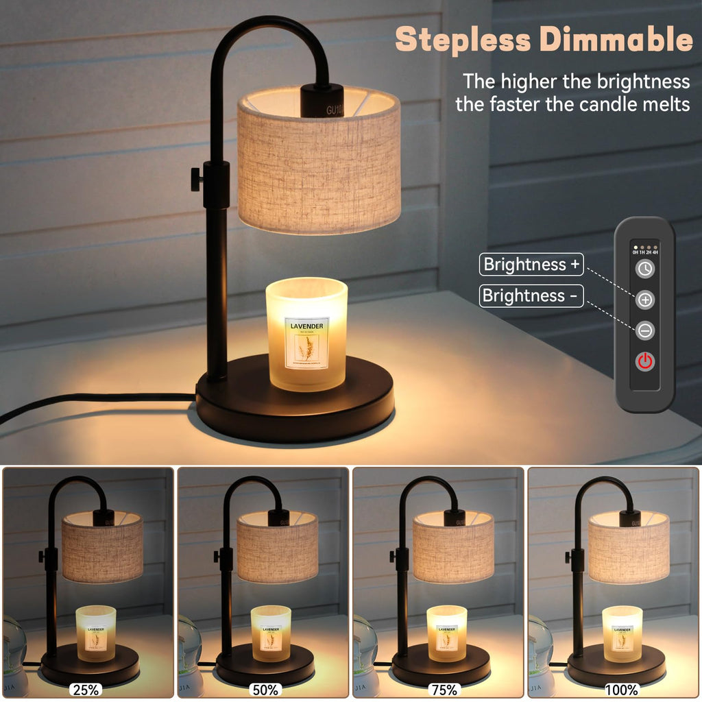 Candle Warmer Lamp with Timer, Adjustable Height D2217