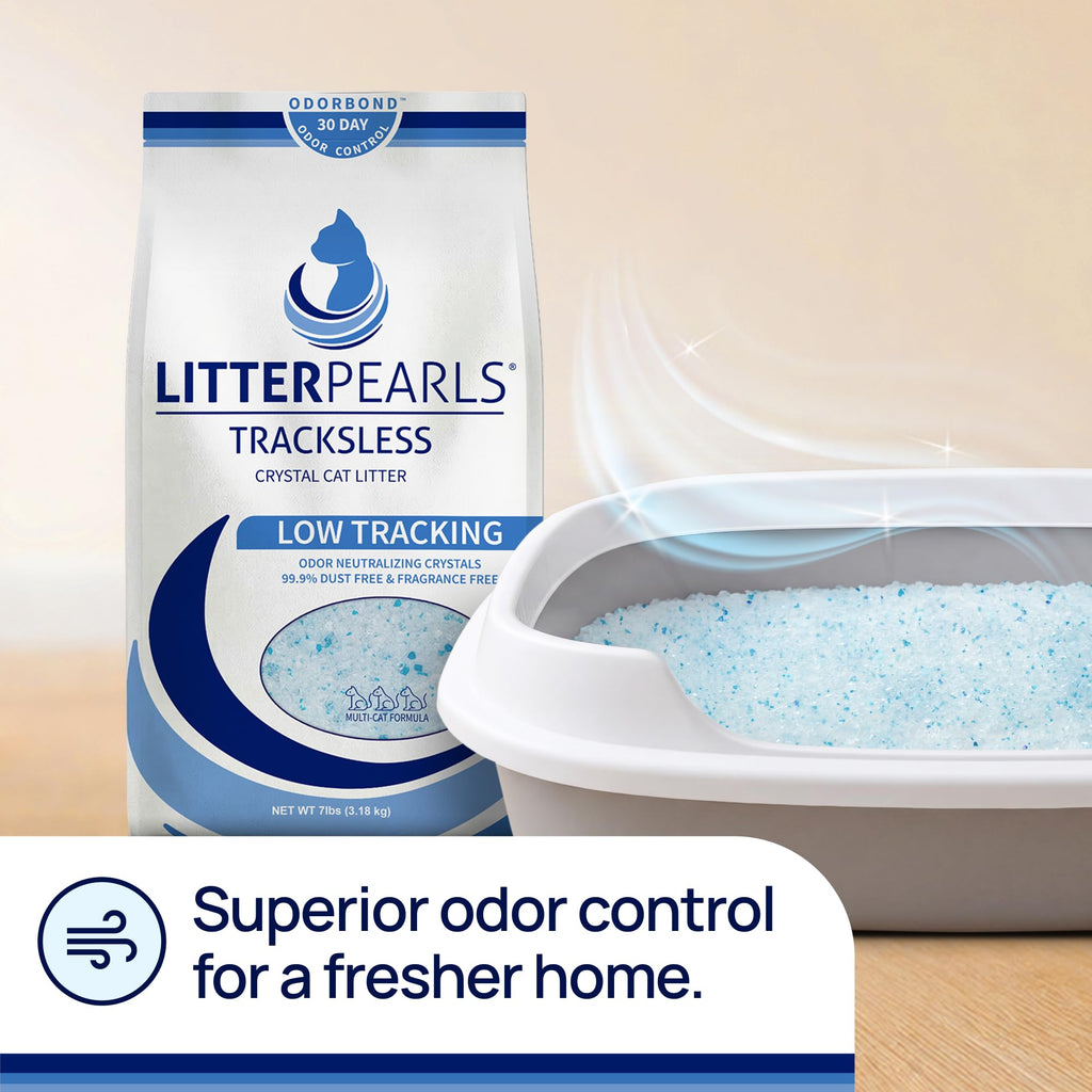 Unscented Non-Clumping Crystal Cat Litter, 7 lb B1739