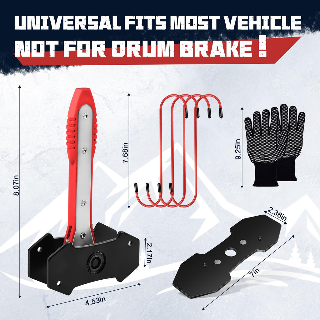 Brake Caliper Compression Tool with 2 Steel Plates E666106