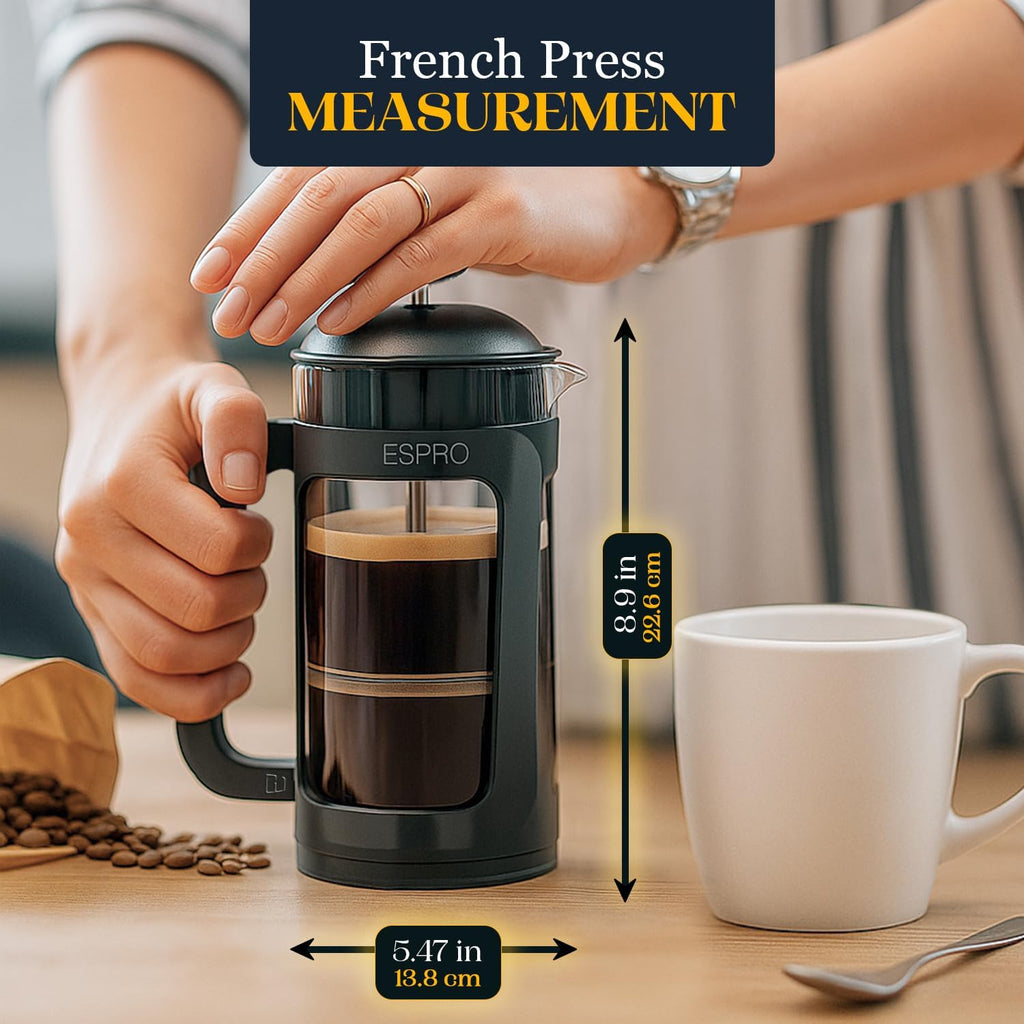 Black 17oz French Press Coffee Maker L759