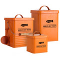 Metal Dog Food Containers with Lids and Spoon, 3 Set M8457