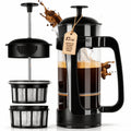 Black 17oz French Press Coffee Maker L759
