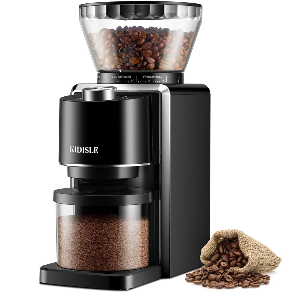 Conical Burr Electric Coffee Grinder 35 Settings Black S61537