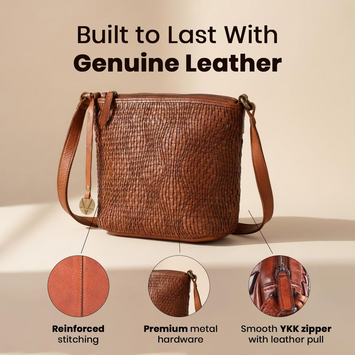 Genuine Leather Crossbody Sling Bag E701