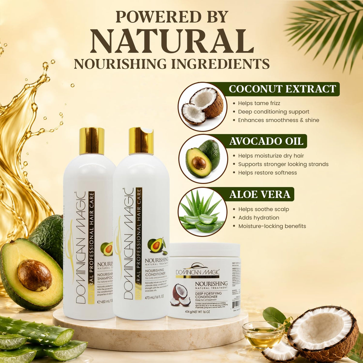 Hydrating Shampoo & Conditioner Set with Avocado & Coconut T21744