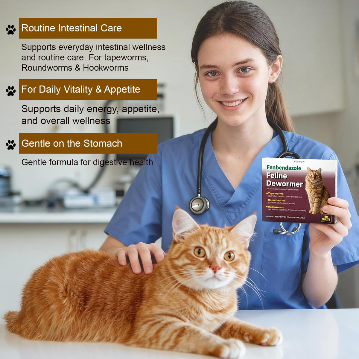 Broad Spectrum Cat & Kitten Dewormer P87723