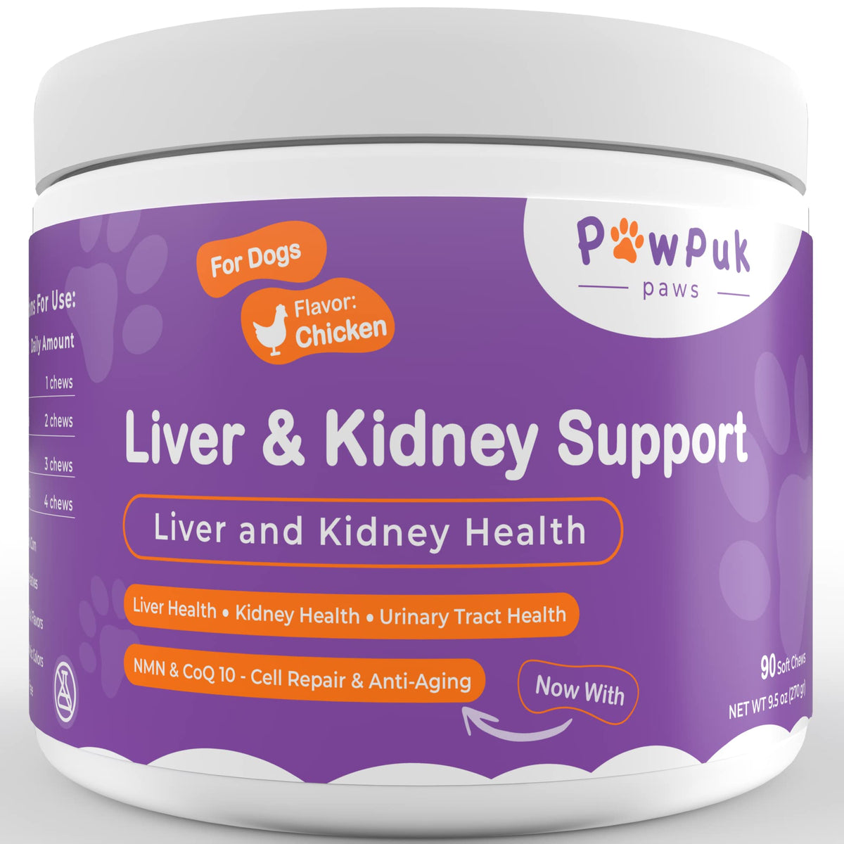 Liver & Kidney Vitamins Supplements for Dogs O396484