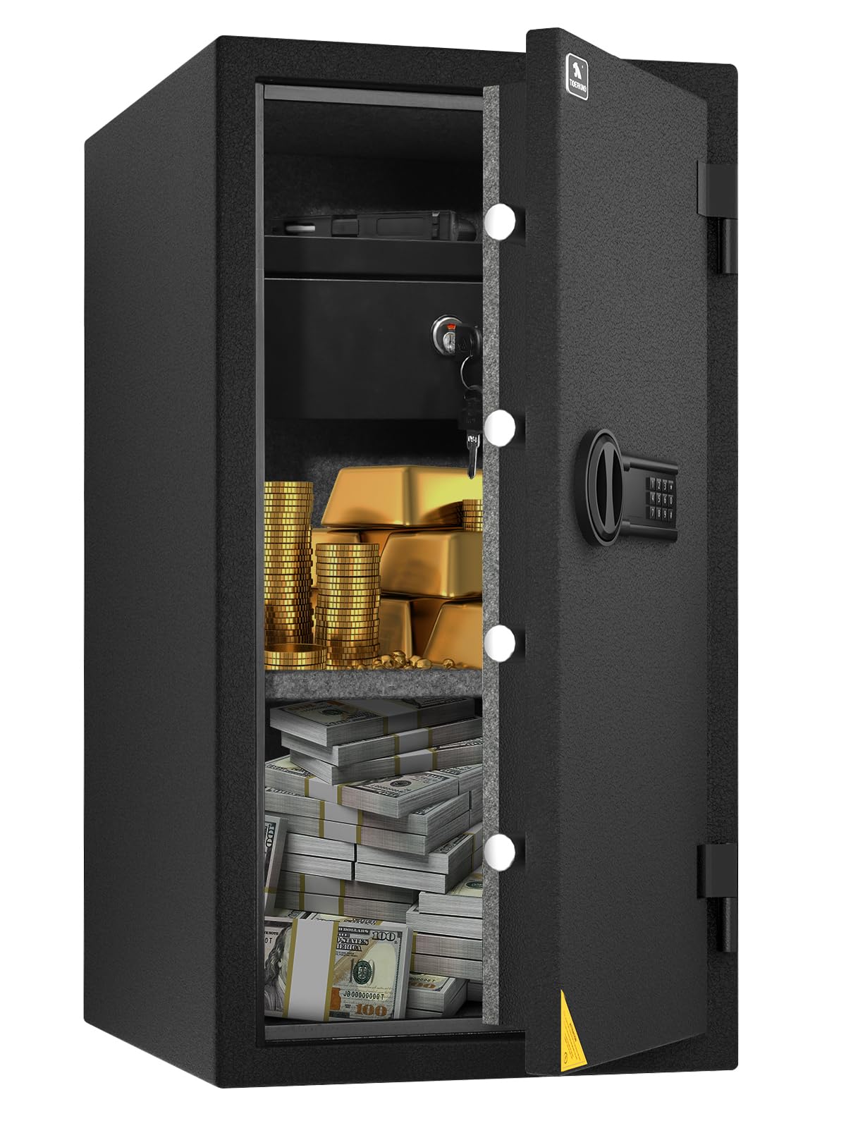 Fireproof Safe Box with Drawer, 3.47 Cu Ft Y50463