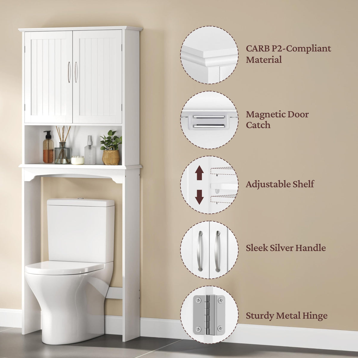 Over the Toilet Storage Cabinet N37424
