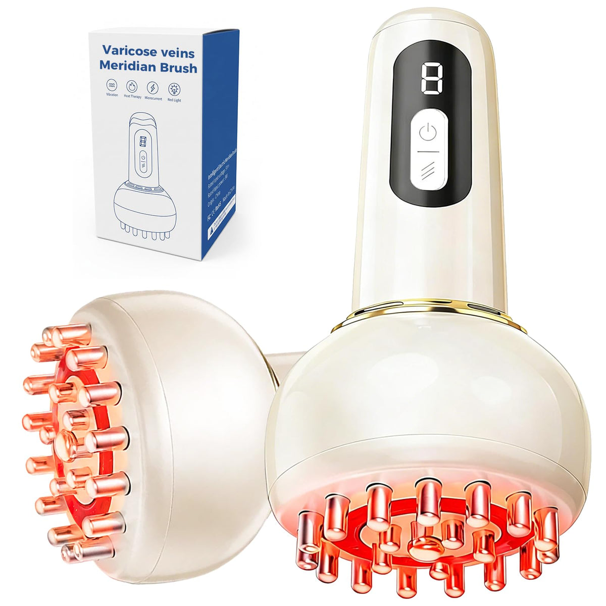 Leg Massager with Heat, Light, SoothingPulse & Vibration K415