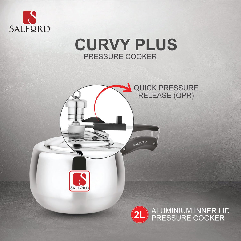 2 Litre Aluminium Pressure Cooker Y82481