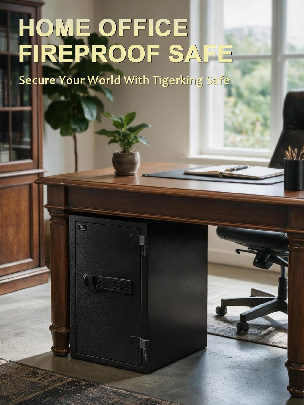 Fireproof Safe Box with Drawer, 3.47 Cu Ft Y50463