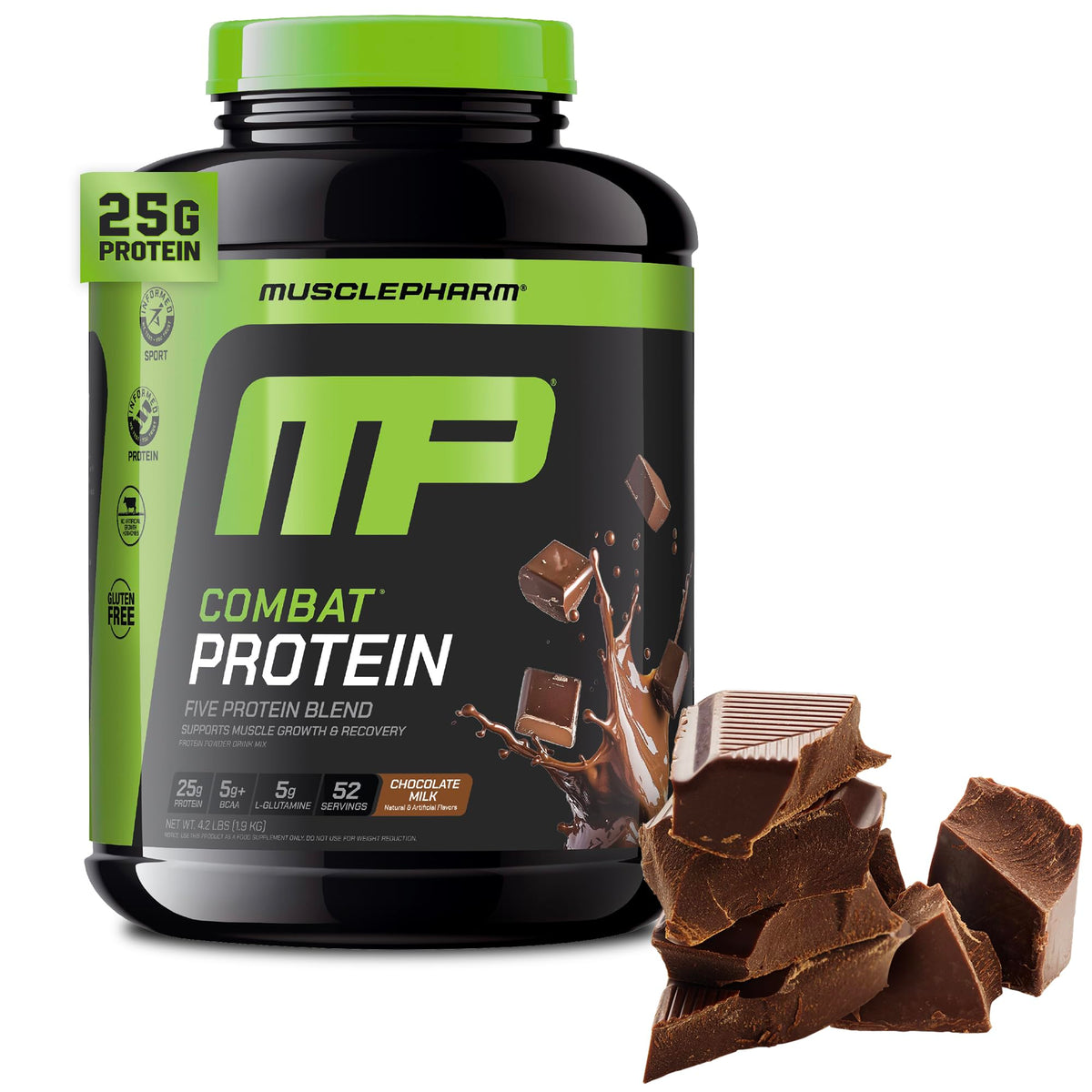 Chocolate Milk Flavor 5 Protein Sources Gluten Free Protein Powder 4.2 lb U5231