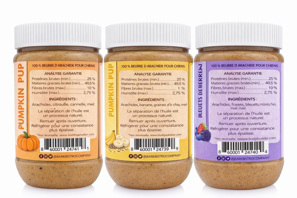 100% Natural Dog Peanut Butter Set of 3 B71694