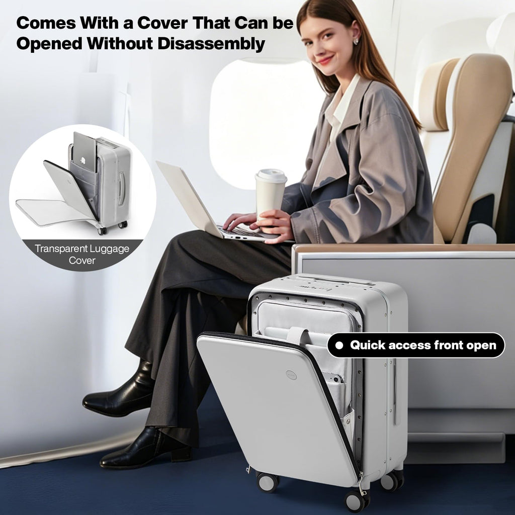 20'' Carry On Luggage with Front Pocket T7883