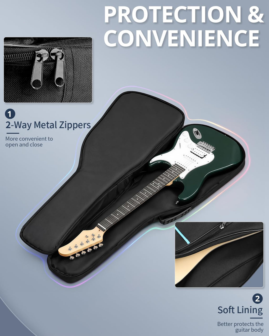 37/38/39 Inch Waterproof Cloth Electric Guitar Bag Y2490