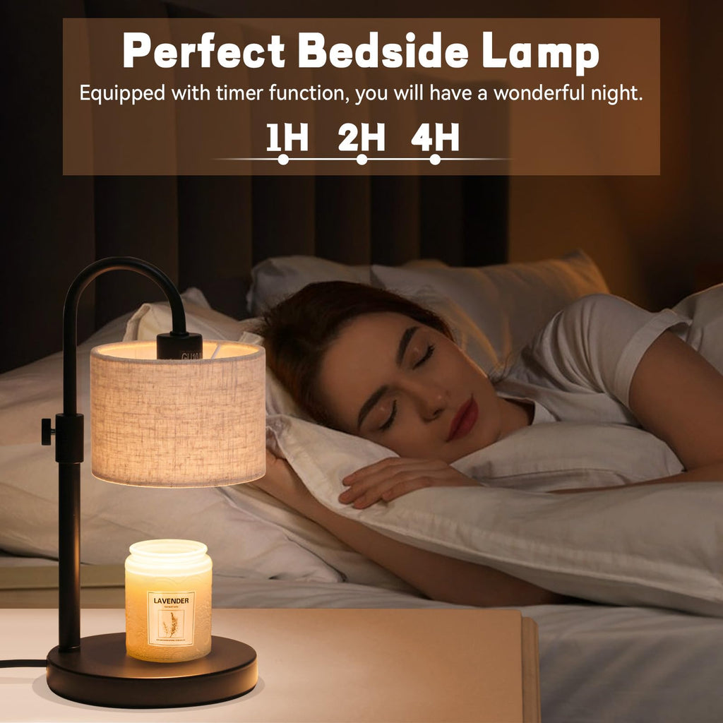 Candle Warmer Lamp with Timer, Adjustable Height D2217