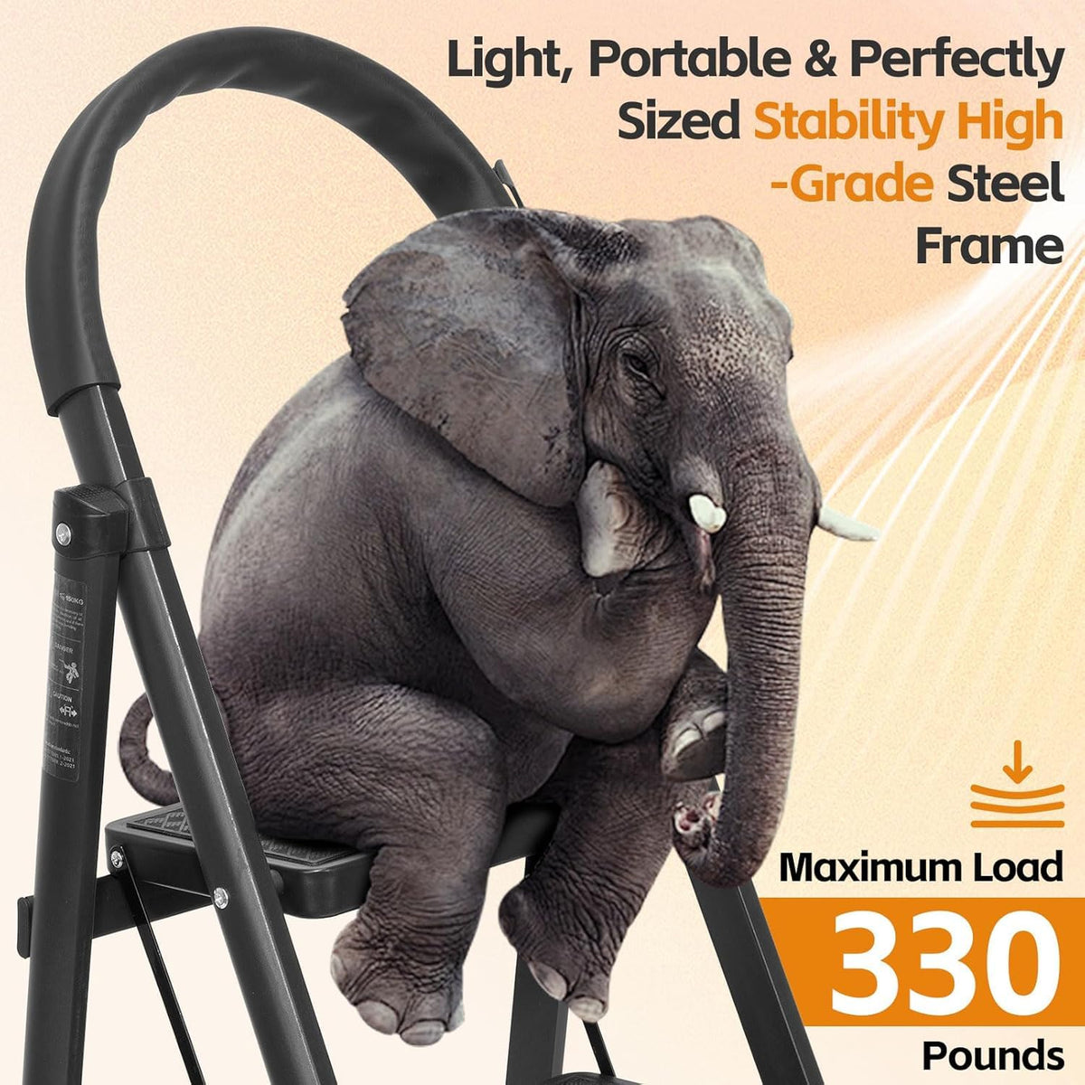 Lightweight Folding 3 Step Ladder R75930