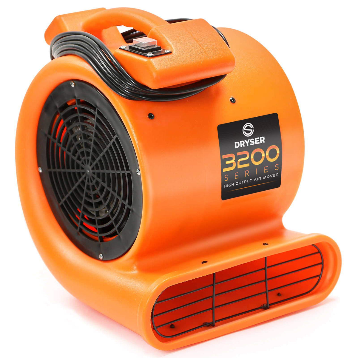 2 Speed 1/2 HP Orange Air Mover Floor Fan G80063