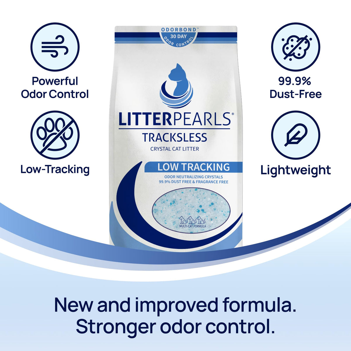 Unscented Non-Clumping Crystal Cat Litter, 7 lb B1739