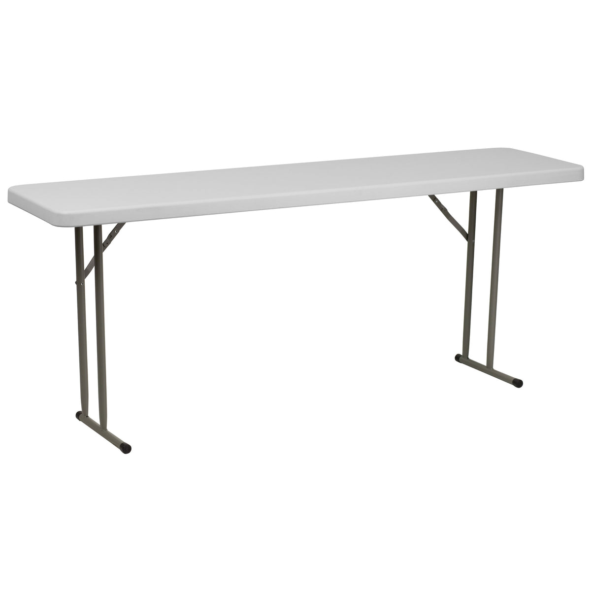 6 Pack 6-Foot Granite White Plastic Folding Training Table S544