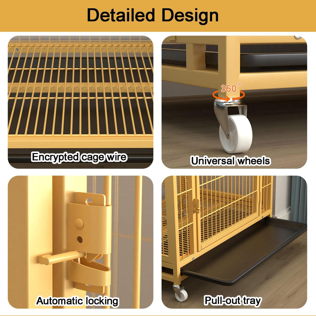 4-Tier Indoor Cat Enclosure with Ramp and Multiple Doors L343
