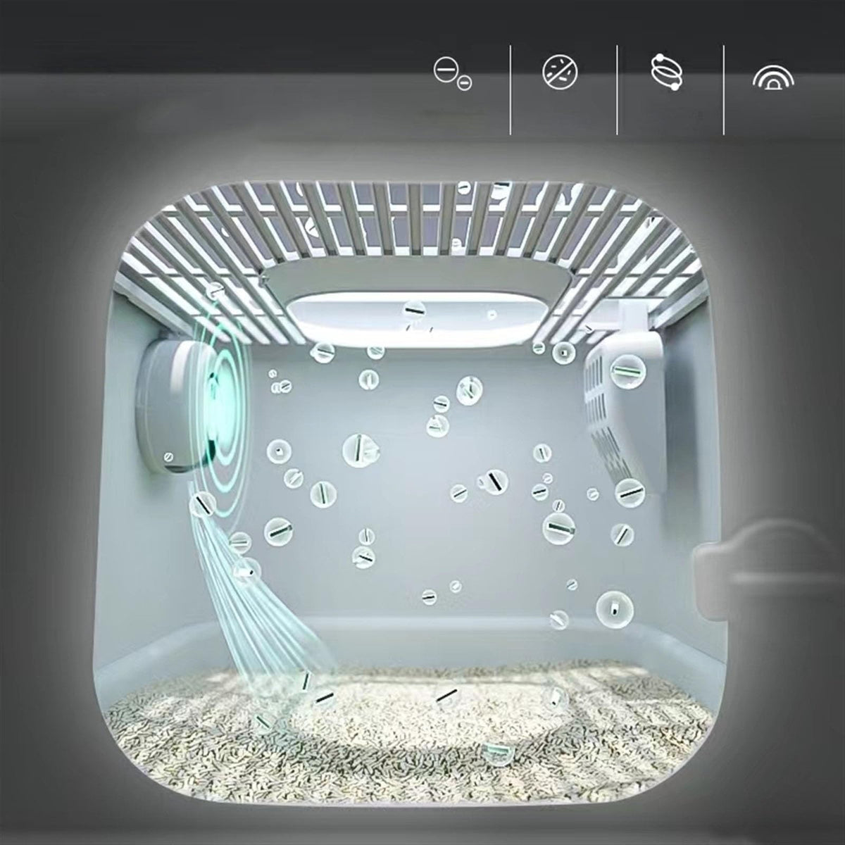 Fully Enclosed Extra Large Cat Litter Box C68000