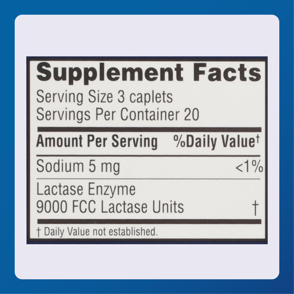 Lactase Enzyme Supplement 60 Caplets 2 Pack U26230