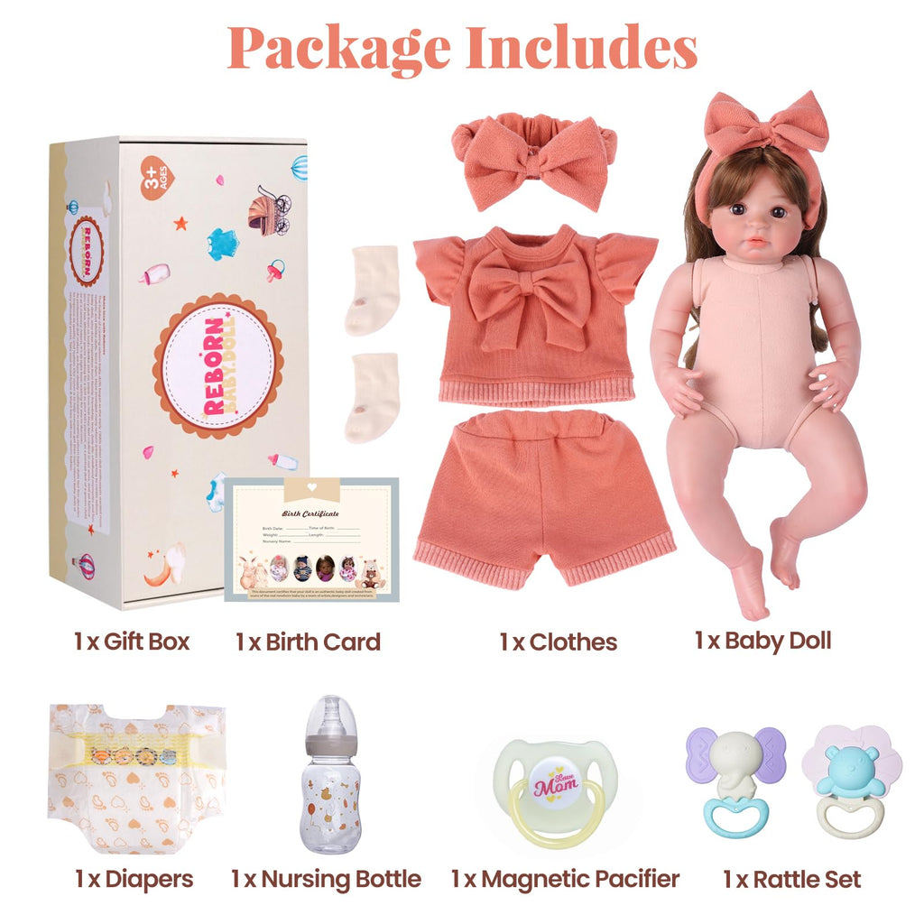 20 Inch Realistic Baby Doll S72851