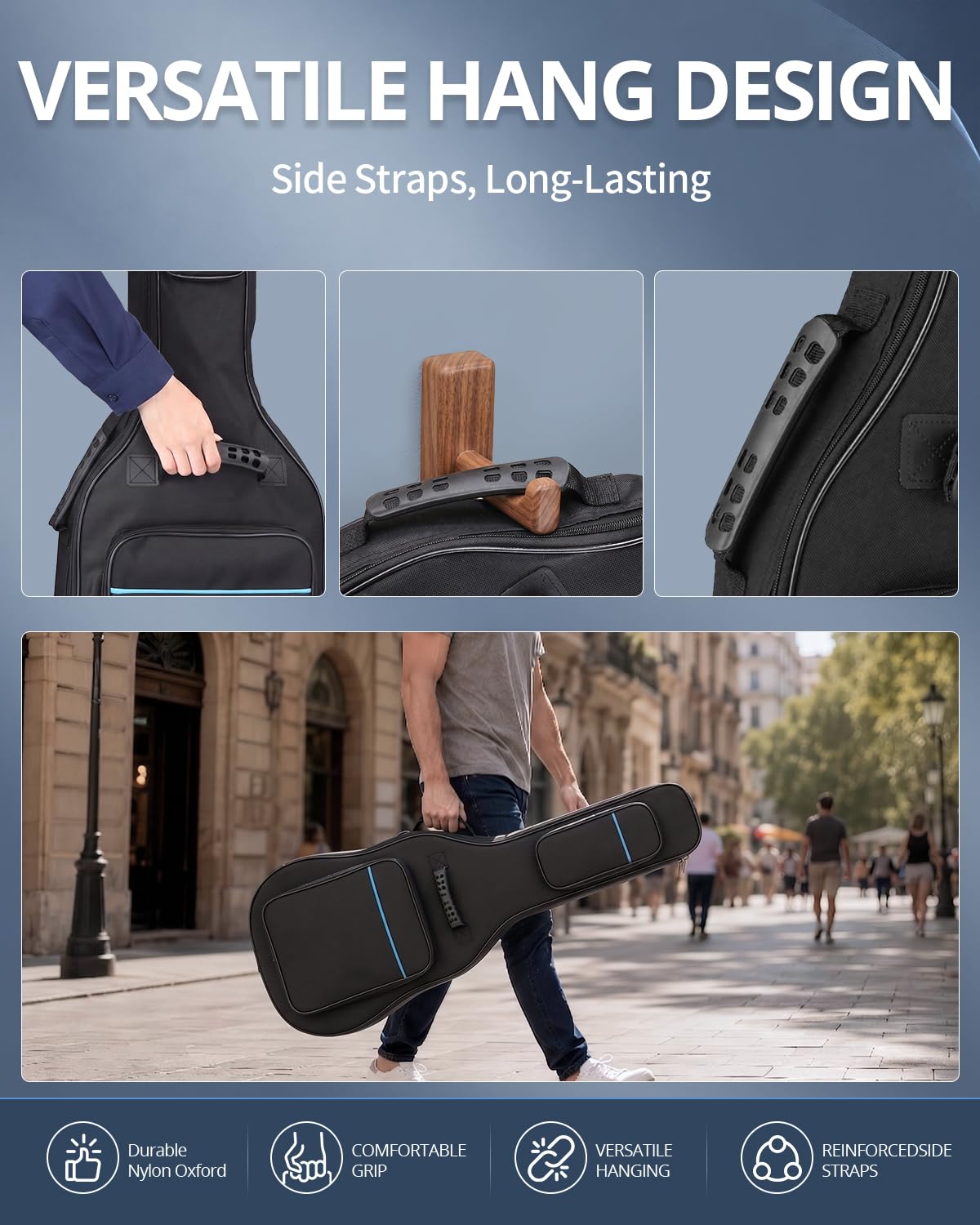 37/38/39 Inch Waterproof Cloth Electric Guitar Bag Y2490