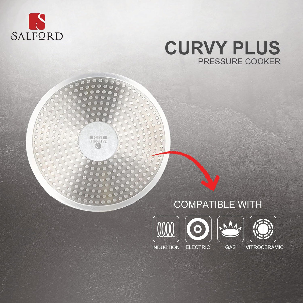 2 Litre Aluminium Pressure Cooker Y82481