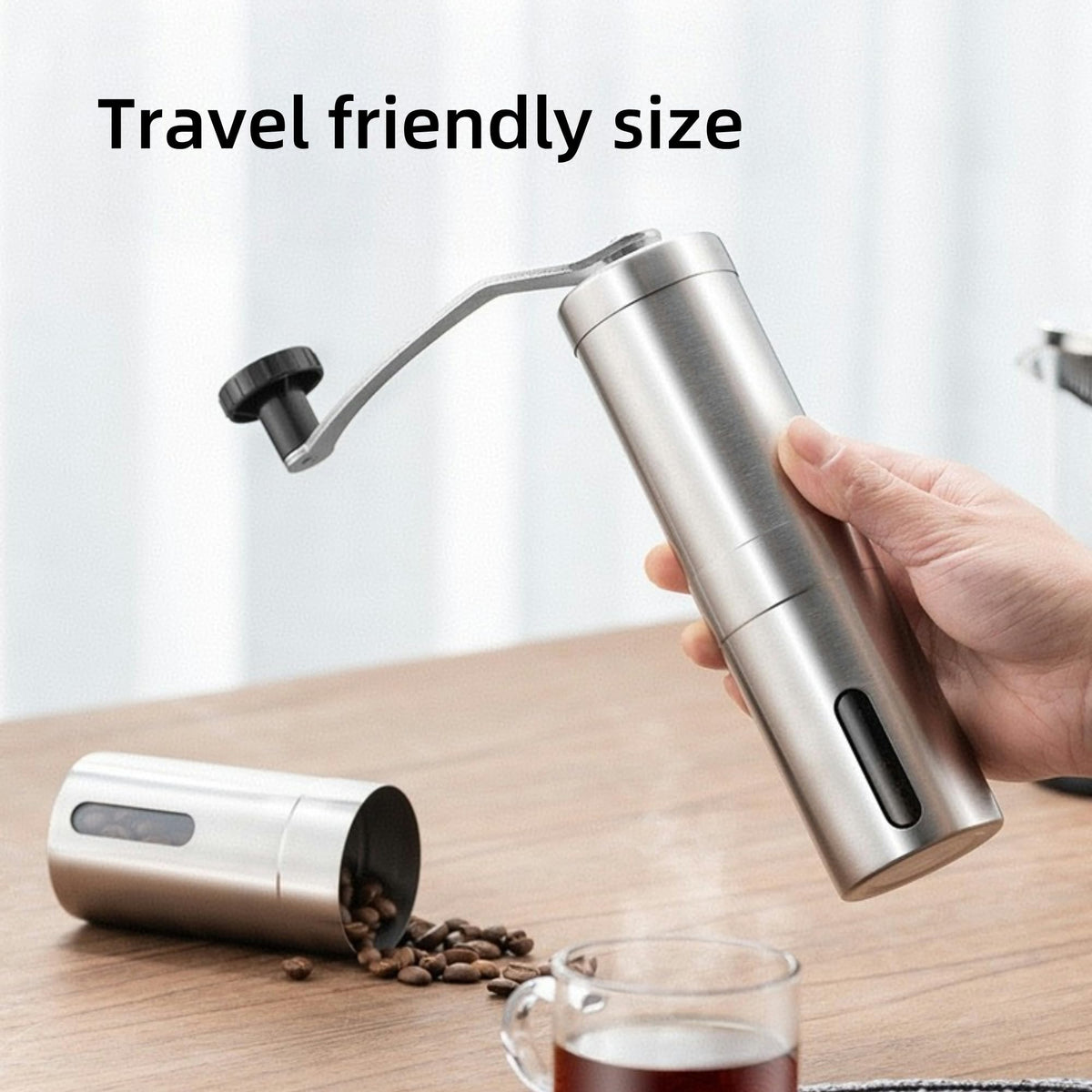 Manual Stainless Steel Coffee Grinder F8305