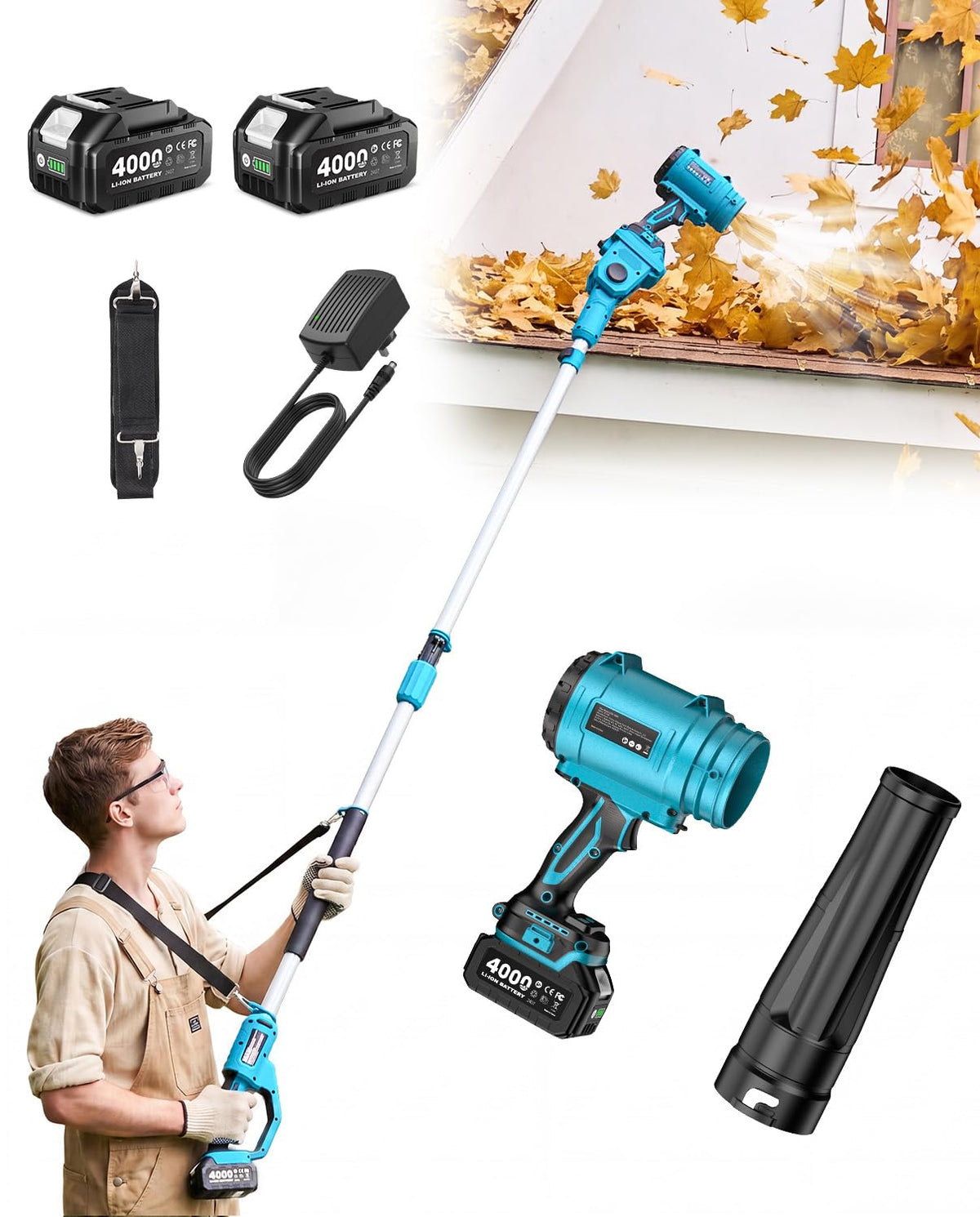 Cordless Leaf Blower 700CFM/200MPH H4729