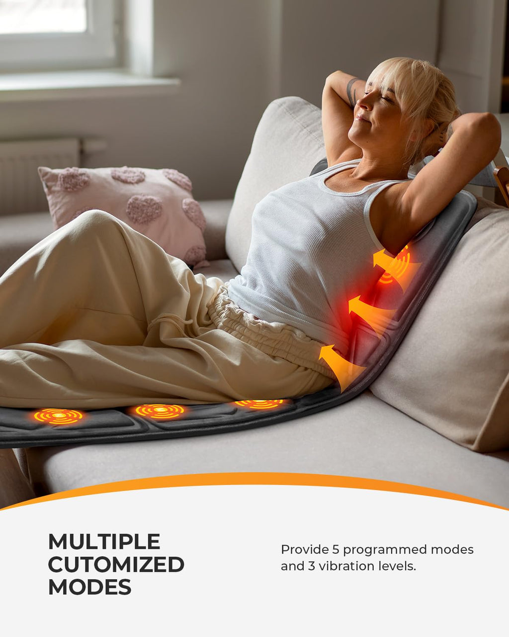 Full Body Massage Mat with Heat Q667792