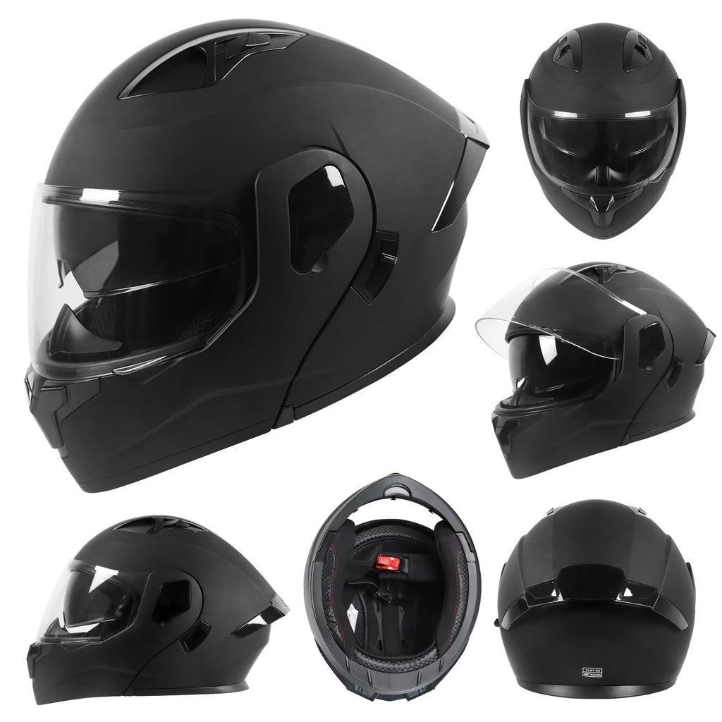 Modular Flip up Motorcycle Helmets DOT Approved J8448